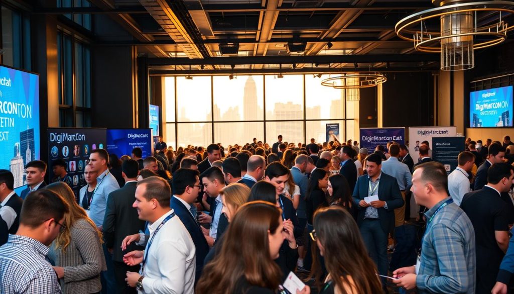 DigiMarCon East attendees networking