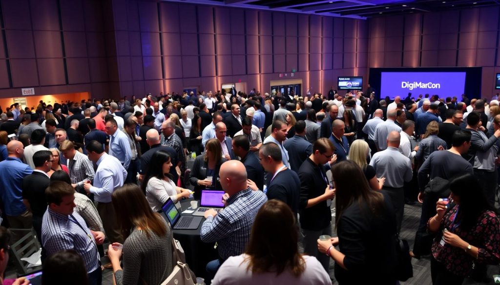 DigiMarCon attendees networking