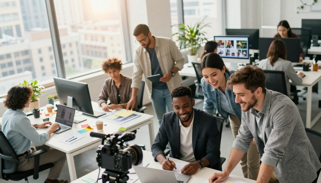 Employee creators making original content about their workplace